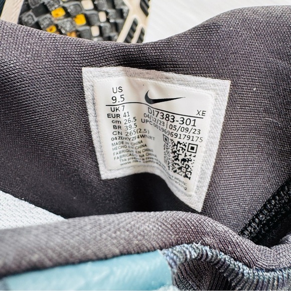 Nike Zoom Pegasus Flyease Teal and Pink Athletic Sneakers size 9.5 - Picture 10 of 11